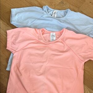 Athleta Kids' Light Pink and Light Blue Tees